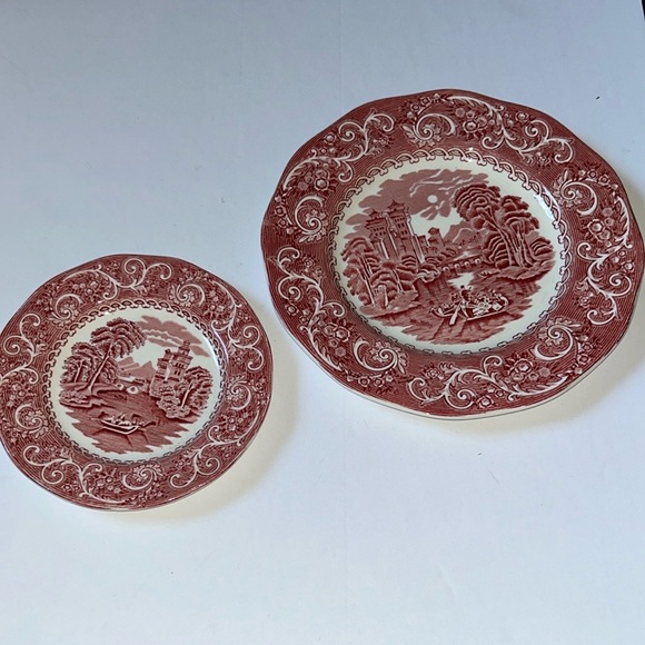 Vintage Canterbury set of 2 Plates ironstone Made in England - Picture 2 of 5